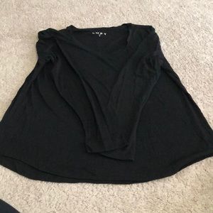 Black long sleeve loft top size L